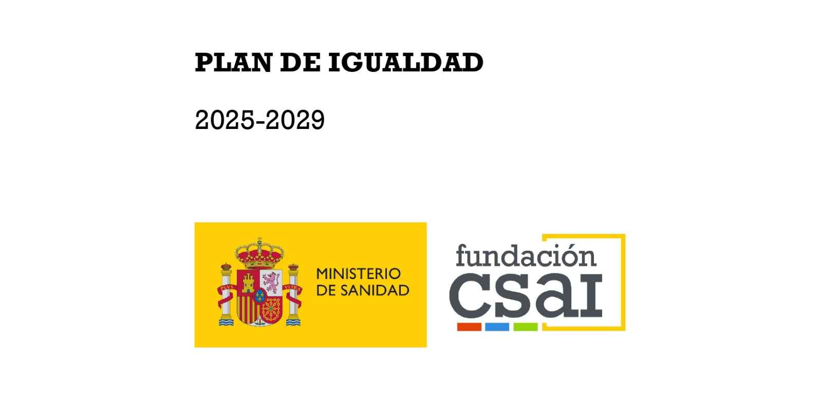 Plan de igualdad FCSAI 2025-2026